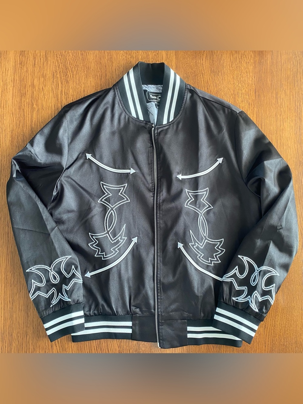 H Bar C Odessa Tour Bomber Western Jacket in Black